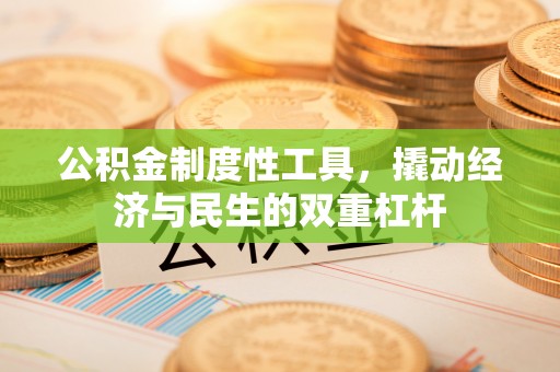 红原公积金制度性工具，撬动经济与民生的双重杠杆