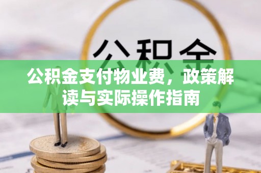 红原公积金支付物业费，政策解读与实际操作指南