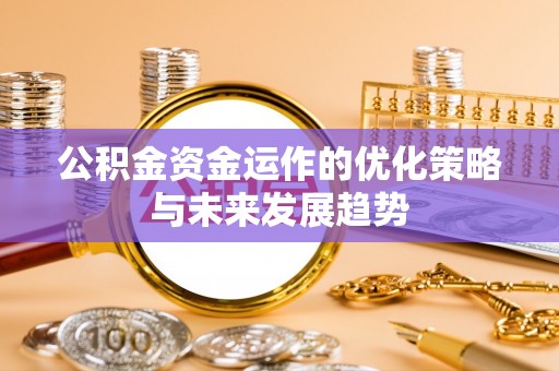 红原公积金资金运作的优化策略与未来发展趋势