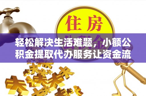 红原轻松解决生活难题，小额公积金提取代办服务让资金流动更便捷