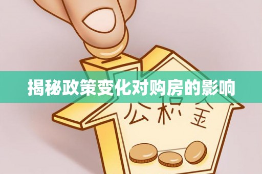 红原揭秘政策变化对购房的影响