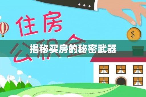 红原揭秘买房的秘密武器