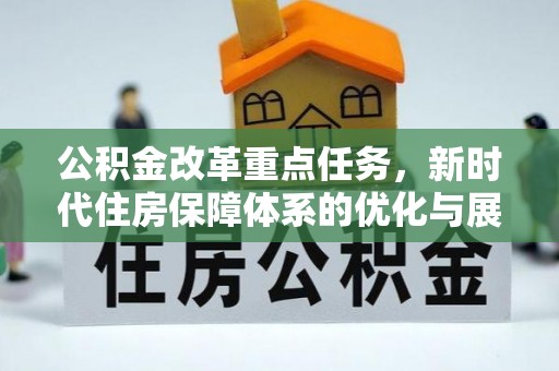 红原公积金改革重点任务，新时代住房保障体系的优化与展望