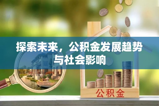 红原探索未来，公积金发展趋势与社会影响
