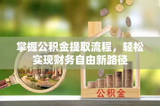 红原掌握公积金提取流程，轻松实现财务自由新路径