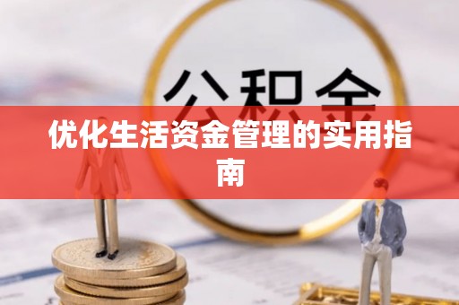 红原优化生活资金管理的实用指南