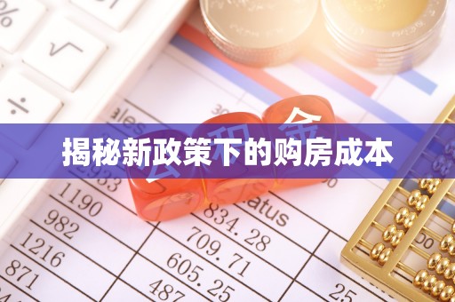红原揭秘新政策下的购房成本