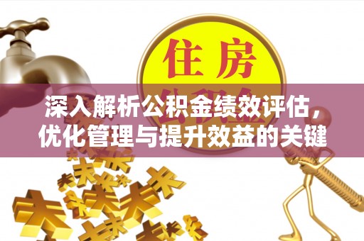 红原深入解析公积金绩效评估，优化管理与提升效益的关键路径