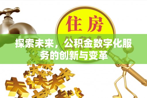 红原探索未来，公积金数字化服务的创新与变革