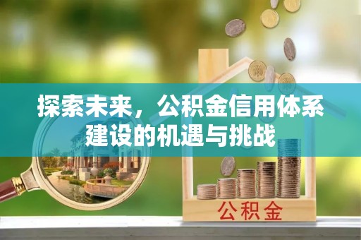 红原探索未来，公积金信用体系建设的机遇与挑战
