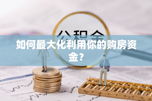 红原如何最大化利用你的购房资金？